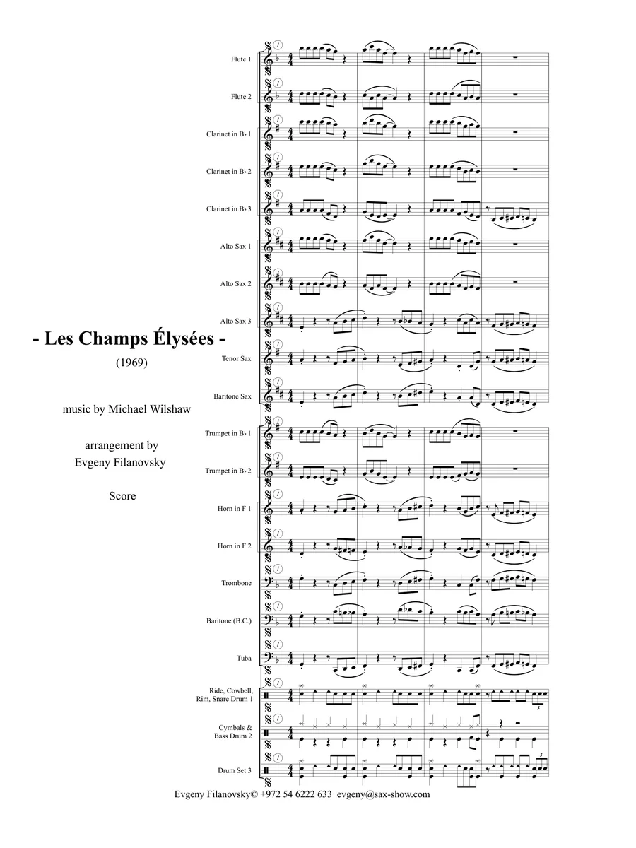 עמוד ראשון של Les Champs-Élysées