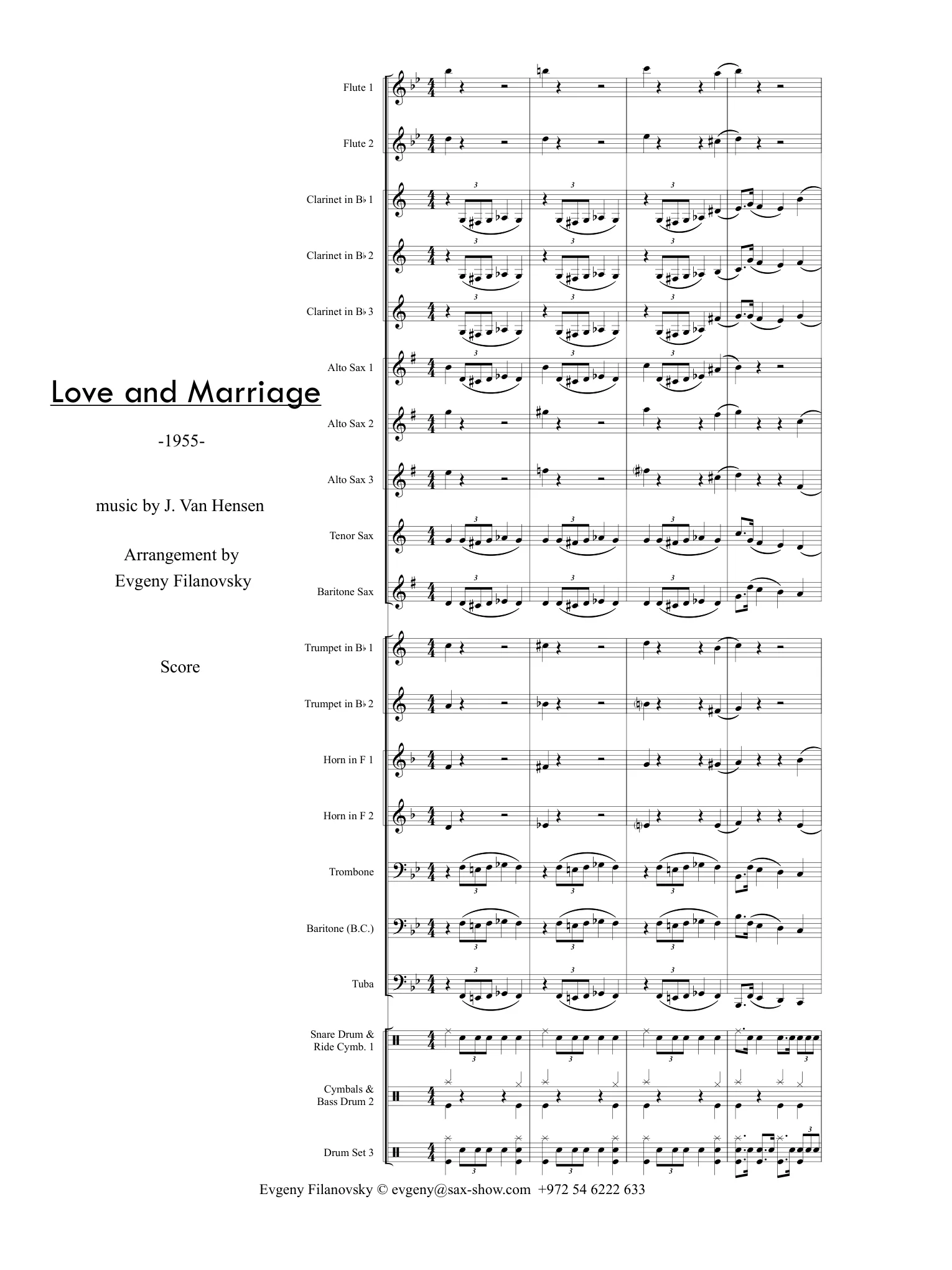 Первая страница Love and Marriage