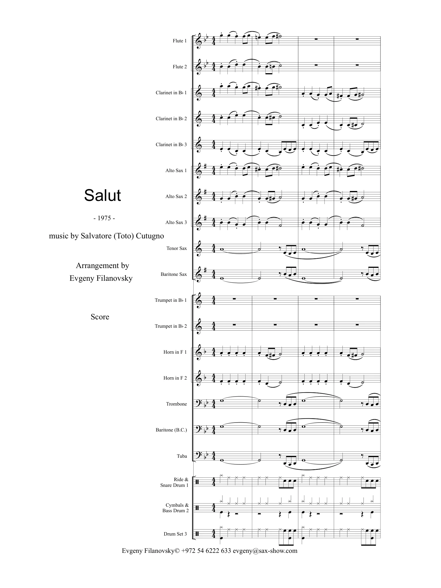 Первая страница Salut